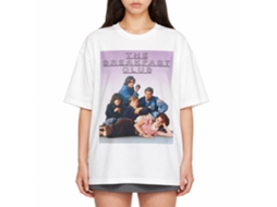 Rockinstone Breakfast Club Movie Outline Logo White Adult T-shirt Size:xxxl