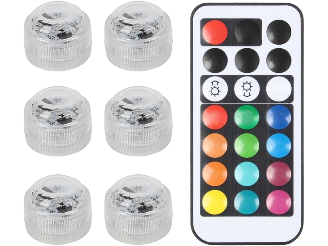 Luzes Led Rgb À Prova D'água Com Controle Remoto Para Modelos De