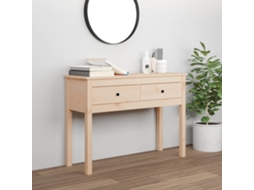Vidaxl Mesa Consola 100x35x75 Cm Madeira De Pinho Maciço
