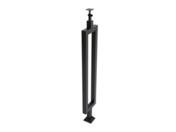 Balustre De Escada, Construção Em Ferro, Design Ajustável, Preto