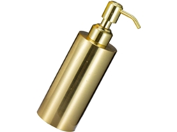 Dispensador De Loção E Shampoo Yarnow Com Capacidade De 260ml, Recarregável, Em Aço Inoxidável Dourado, Para Uso Em