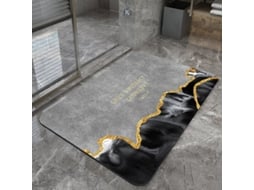 Tapetes de Banho Antiderrapantes Absorventes de Secagem Rápida para Decoração de Banheiro Padrão 8 EVELTEK 50x80CM