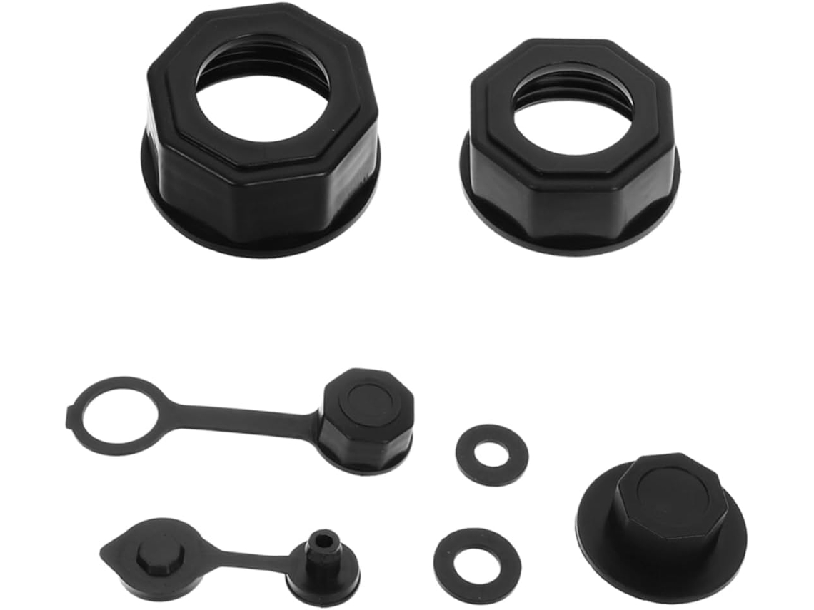 Kit de substituição com encaixe hexagonal roscado em ferro e plástico.
