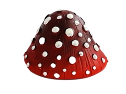 Primerox luz de Noite Cogumelo Led Mini Parede Decorativa Quarto Corredor Resina 2.8 X 2 X 2.2in