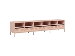 Tv Cabinet, Tv Cabinets Vidaxl Cor-de-rosa Aço (n/a)