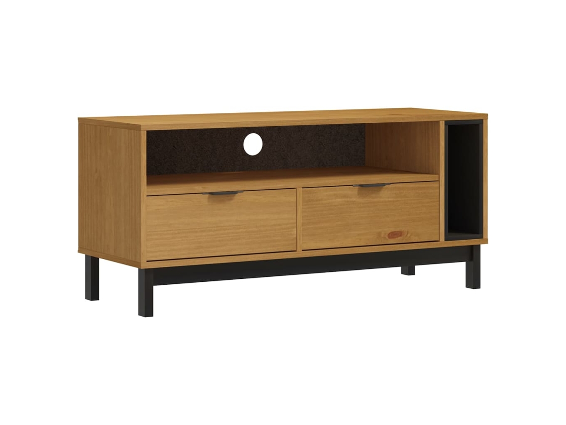 Tv Cabinet, Tv Cabinets Vidaxl Marrom Madeira De Pinho