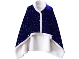 Manta de Lã Sherpa Fansu Grossa Macia Estampada com Botões em Microfibra Ideal para o Inverno Adultos e Crianç