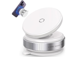 Suporte Magnético Para Celular - Branco - Rotação 360° - Antiderrapante - Leve - Multiuso
