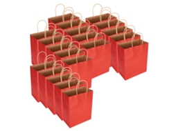 Sacola De Papel Kraft Portátil Ecológica Para Embalagem De Roupa