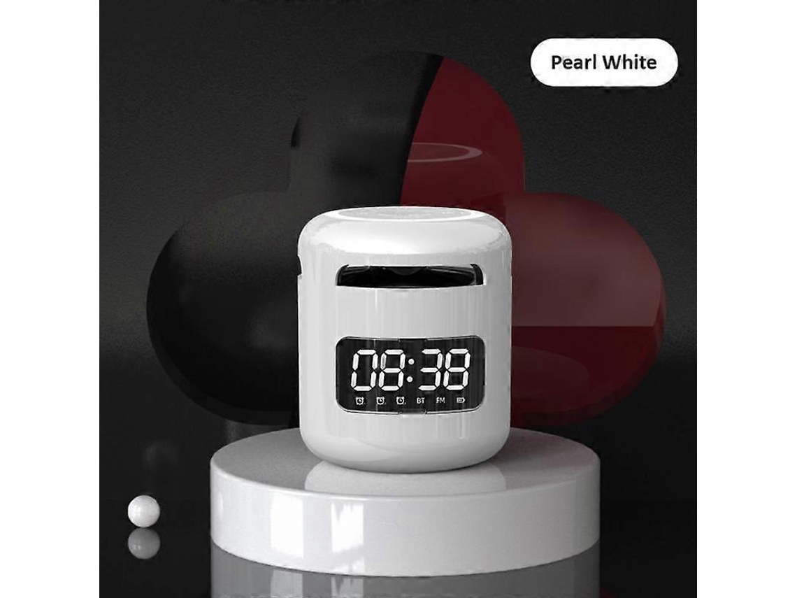 Alto Falante Hifi Portátil Led Luz Noturna Quente Rádio Fm Abs Sem Fio Inteligente Despertador Eletrônico Olysi Shop