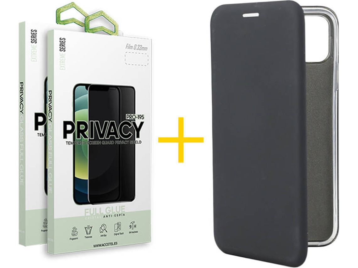 Capa e Película Apple  iPhone 11 Pro SKYHE Flip Cover 1026 Preto