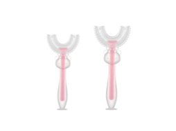 Primerox 2 Pcs Escova dentes Infantil em Forma de U 360° Limpeza Bucal para Crianças 2 12 Anos