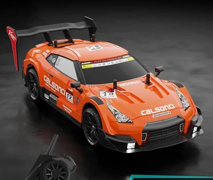 Carro de Corrida de Drift com Controle Remoto 2.4g, Tração nas Quatro Rodas, para Campeonatos Off road. MDUG (laranja)