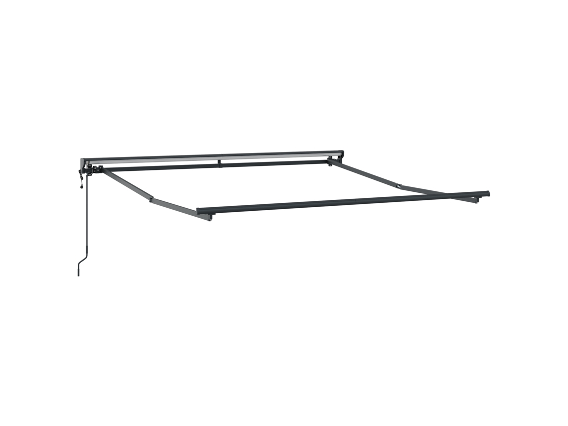 Conjunto 1 Estrutura De Toldo Vidaxl Antracite Aço (3 X 2,5 M)