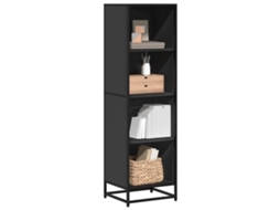Vidaxl Estante 40x35x139 Cm Derivados De Madeira Preto