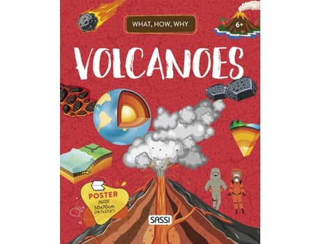 Livro WHAT HOW WHY VOLCANOES de V Bonaguro (Inglês - Capa Dura)