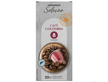 Cápsulas de Café Colômbia Int 8 CONTINENTE SELEÇÃO