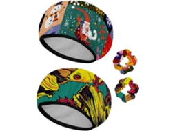 Conjunto De 2 Toucas Banho Reutilizáveis Com Elástico Para Cabelo, À Prova D Água E Ideal Para Cabelos Longos Estampas
