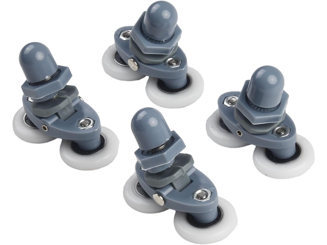 Conjunto De 4 Rodízios Para Porta Box, Rodas Nylon Com Diâmetro 19/23/