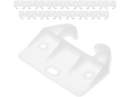 Conjunto De 16 Corrediças Plásticas Para Gavetas, Trilhos Para Gavetas, Plástico Branco, Fácil Instalação Em Armários E