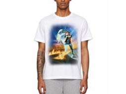 Rockinstone Back To The Future Movie Btf Poster White Adult T-shirt Size:s