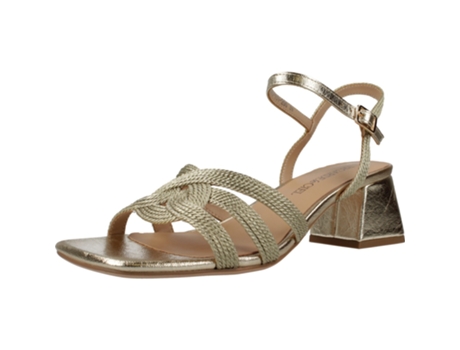 Sapatos De Mulher Regarde Le Ciel Tecido Dourado (39)