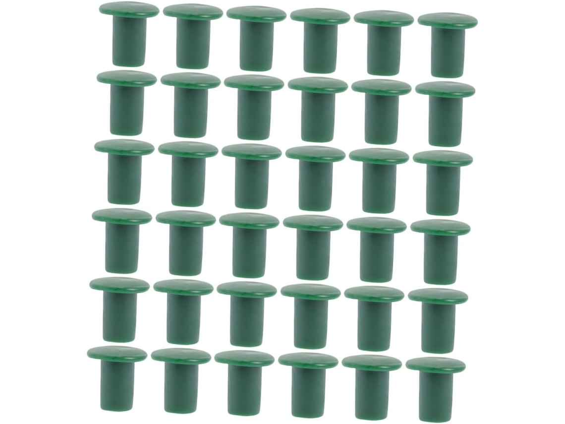 Inoomp 48 Peças de Tampas de Proteção para Plantas em Pvc, com Encaixe para Tubo de Bambu, para Proteção Dos Olhos e CHABERLU