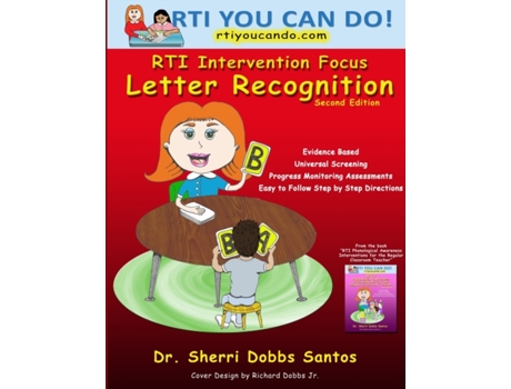Livro RTI Intervention Focus Letter Recognition de Dr Sherri Dobbs Santos (Inglês)