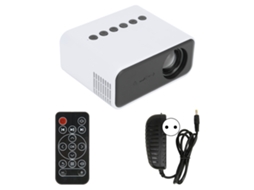 Miniprojetor Portátil Para Home Theater, Projetor Para Celular, Para Projeção De Tela, 100 240 V, Plugue Branco Ue Brilvibera