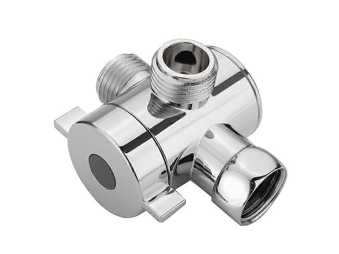 Válvula Desviadora De 3 Vias Com Adaptador T De 1/2 Polegada, Ajustável, Para Montagem No Braço Do Chuveiro, Para Banheiro