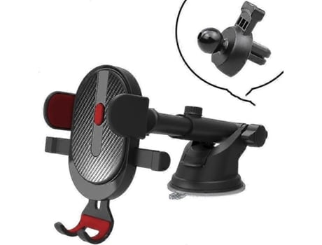 Suporte De Celular Com Trava Automática, Ventosa Telescópica, Suporte De Celular Para Carro, Saída De Ar Para Carro, Suporte Para Celular (vermelho)
