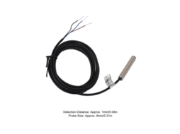 Sensor De Proximidade Indutivo 8mm Com Cabeça Plana, Metal, Npn, 3 Fios, Normalmente Fechado