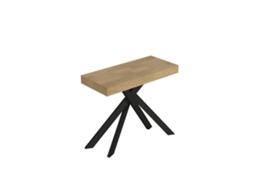 Consola Extensível 90X40/300 Cm Carvalho Natural Saki com Pés Antracite ITAMOBY