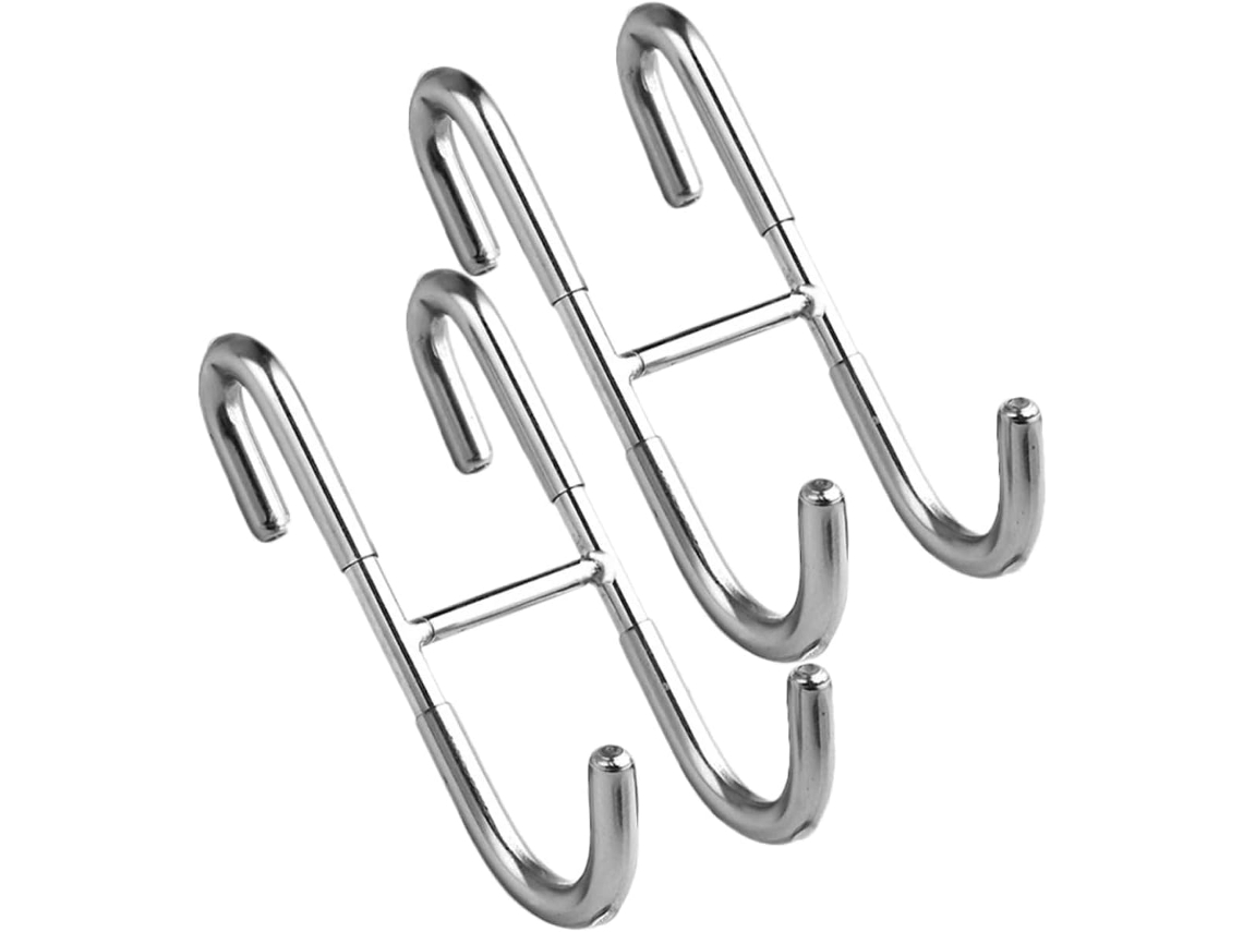 Conjunto De 2 Ganchos Em Formato S Para Porta, Cabide Duplo Roupas, Ja