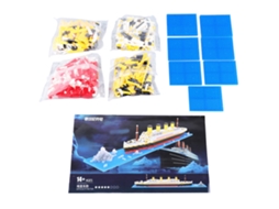 Brinquedo De Blocos De Construção Modelo De Navio Micro Desafiador Educativo Diy Presente