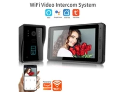 Campainha De Vídeo Wifi Inteligente (com Câmera, Tela Lcd De 7 Polegadas)