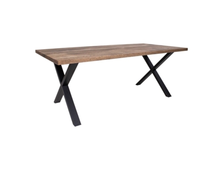 Mesa de jantar em carvalho fumê com borda reta 95X200Xh75 cm MONTPELLIER SPISEBORD
