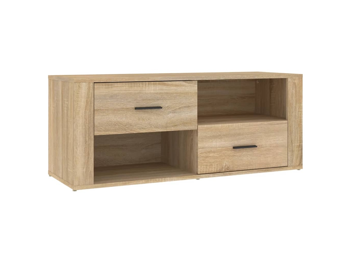 Móvel P/ Tv Madeira Processada Carvalho Sonoma MAISON EXCLUSIVE (100x35x40 cm)