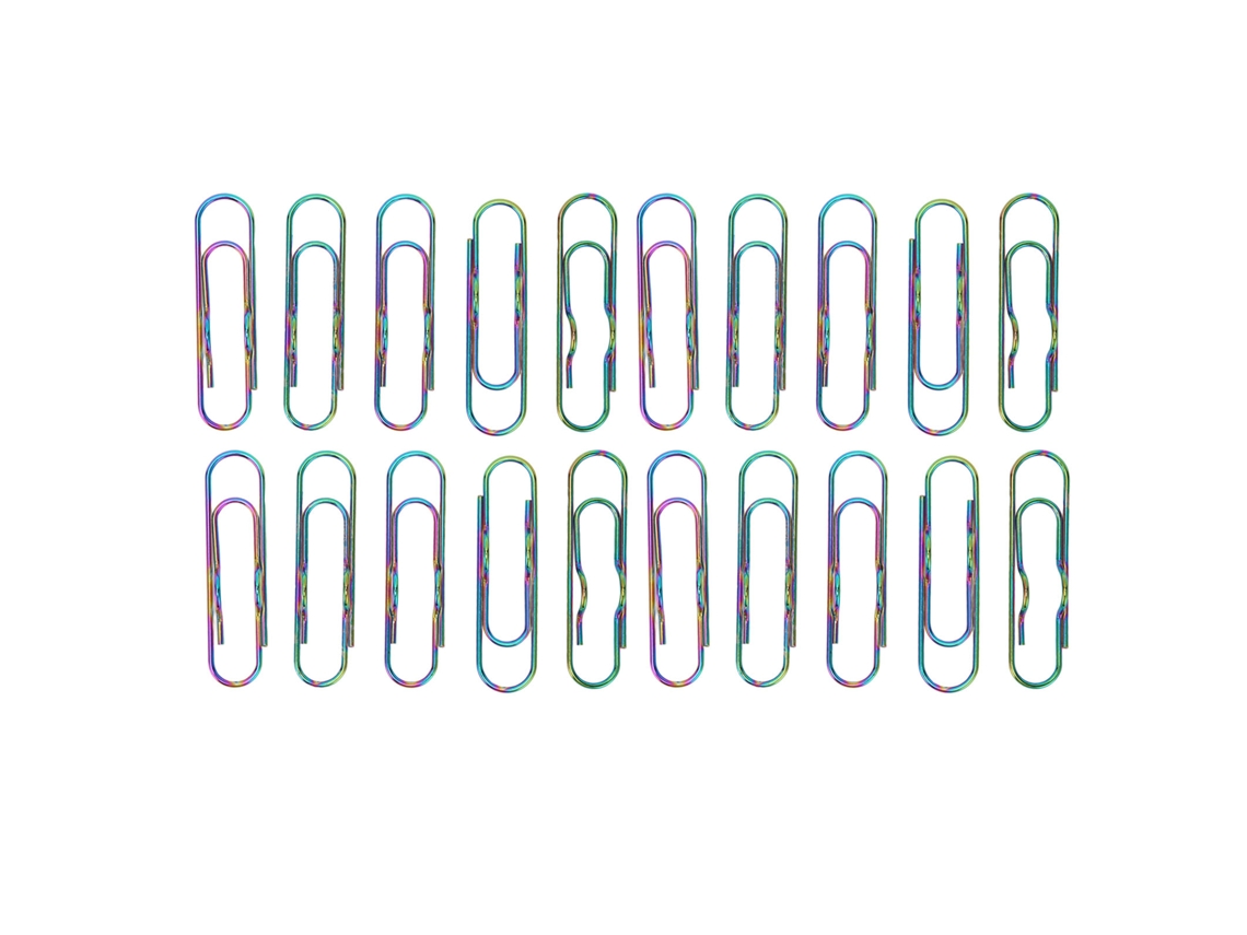 20 Clips Metálicos Para Canetas, Com Grande Força De Retentação E Prevenção De Oxidação, Com Processo De Galvanoplastia, Coloridos, Para Cadernos.