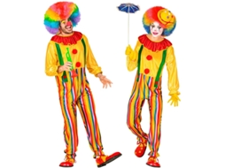 Fato de palhaço de circo para adulto