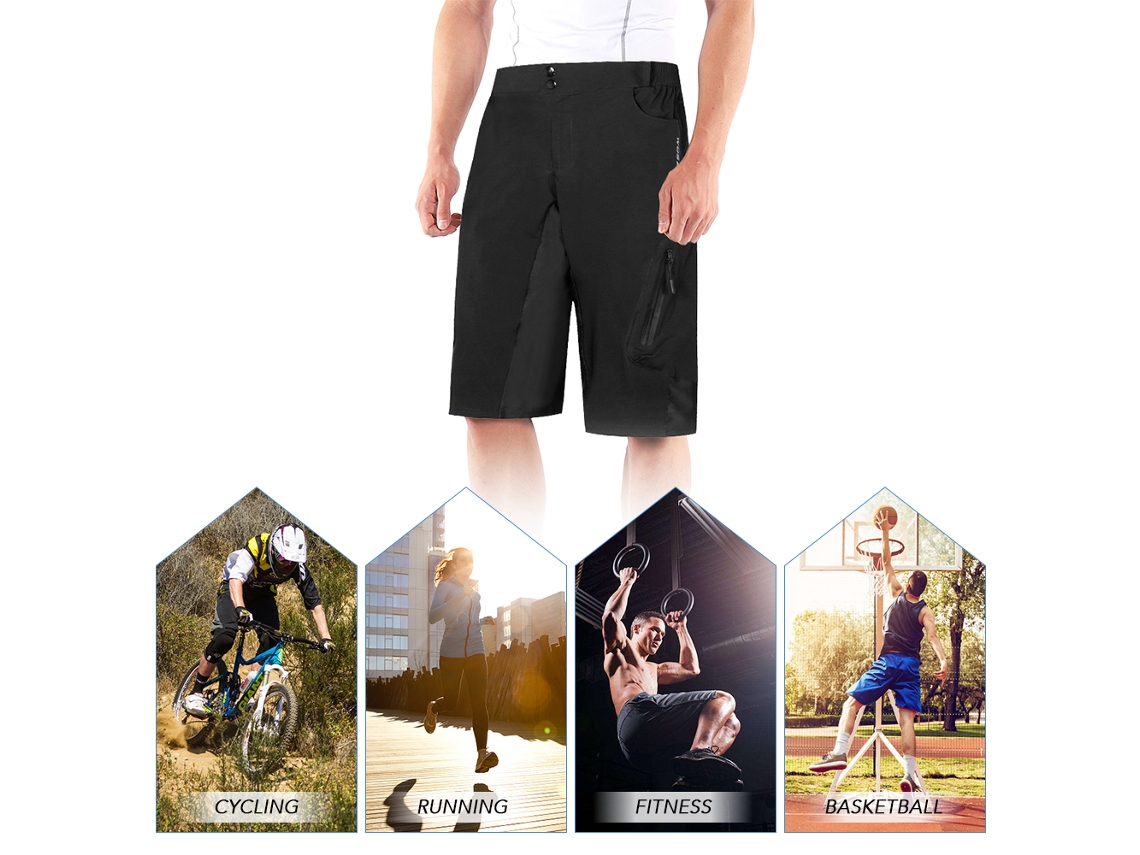Bermudas De Ciclismo Para Homem Com Ajuste Largo Calcinhas De Bicicleta Esportivas Verão Secagem Rápida