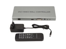 Controlador de videowall com interface HDMI 2x2, alumínio, para TV LCD 1080p, 100-240V CHABERLU