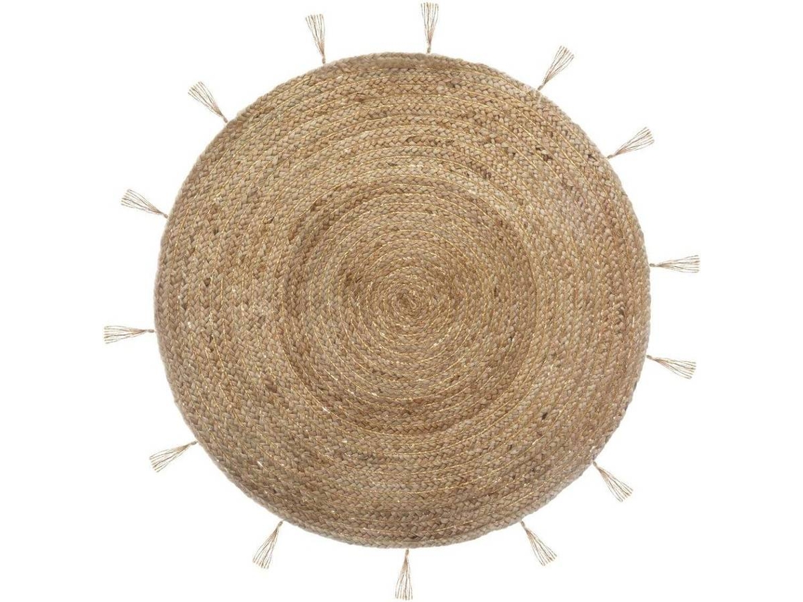 Tapete ATMOSPHERA Redondo (Castanho - 80 x 80 cm - Juta)