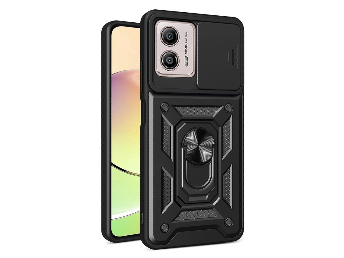 Capa Para Celular Motorola Moto G53 / G13 / G23 5g Com Design De Tampa Deslizante Para Câmera, Feita De Tpu + Pc.
