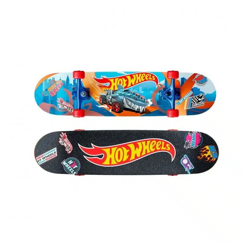 Skate de madeira Hot Wheels com eixos PP e rodas de 60 mm 914d00186 Deqube Deqube para maiores de 3 anos p25