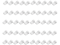 Conjunto de 50 alfinetes de parede autoadesivos transparentes com base para pendurar fitas, pôsteres e recados.