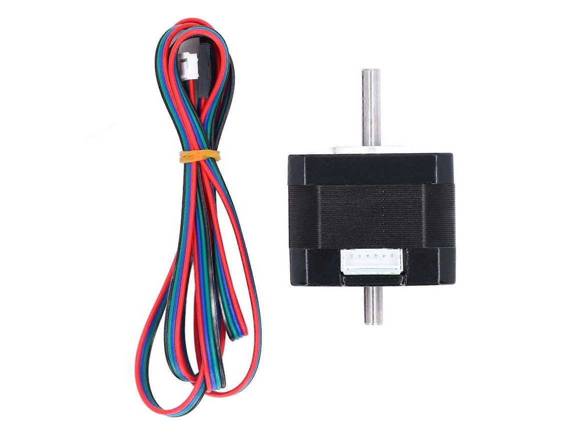 Motor De Passo Para Impressora 3d, 42 Passos, Eixo De Saída Duplo, 1,3a, 0,3nm, 2 Fases, 4 Fios, Acessórios Aquaforge