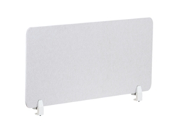 Divisória de Secretária BELIANI Split de Feltro Pet Branco Creme 120x1x50