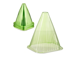Conjunto Com 32 Cones Verdes De Proteção Para Plantas Em Pvc