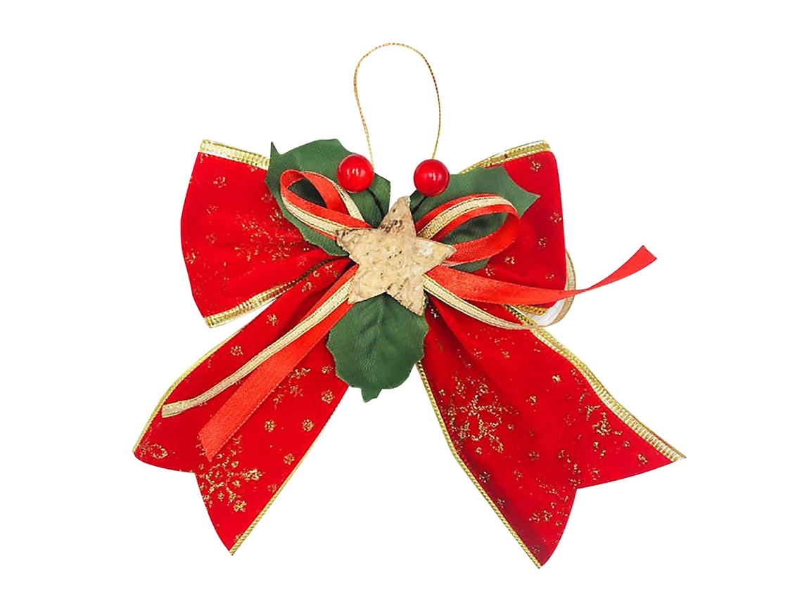 Decoração de Natal com Laço e Estrela, Acessório Diy, 15cm, LAXISCREED